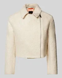 HUGO BOSS Jacke mit Strukturmuster Modell 'Jabi Offwhite