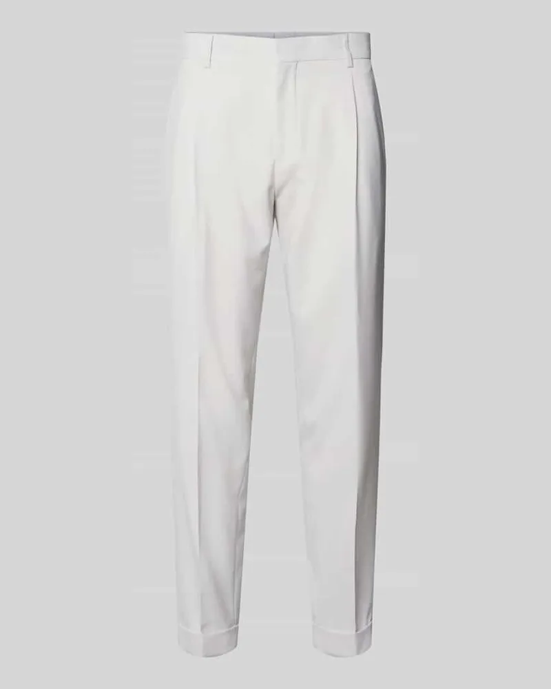 Strellson Relaxed Fit Anzughose mit Woll-Anteil Modell 'LUIS2 Offwhite