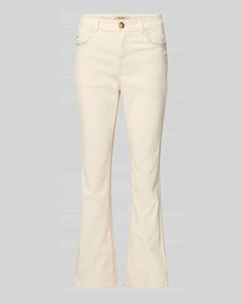 Mos Mosh Flared Fit Jeans mit Lyocell-Anteil Modell 'Ashley Ecru