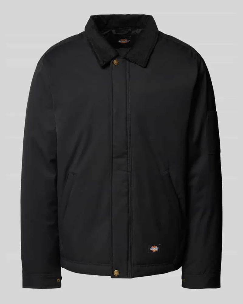 Dickies Jacke mit Kentkragen Modell 'CORDUROY Black