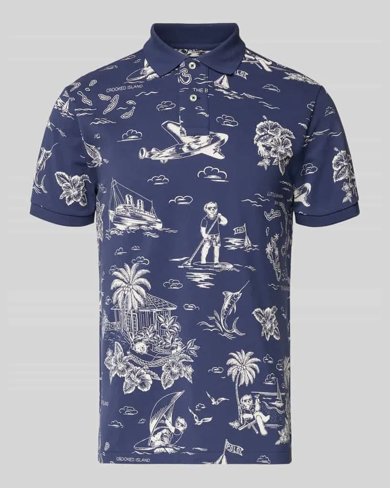 Ralph Lauren Regular Fit Poloshirt aus reiner Baumwolle Marine