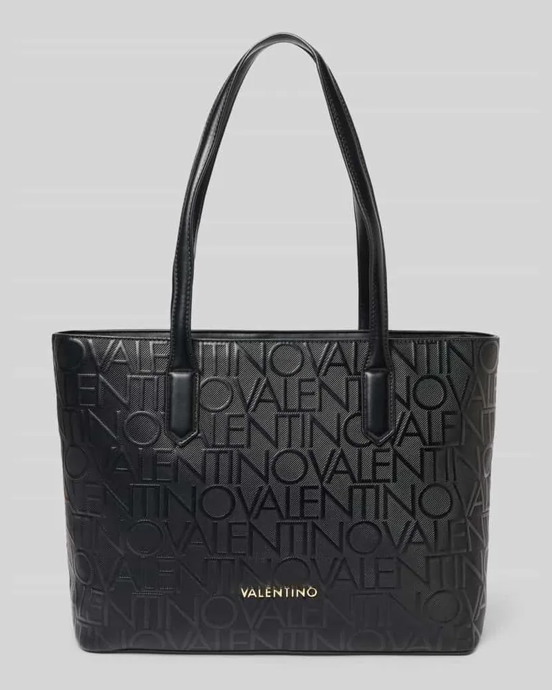 Valentino Bags Shopper mit Logo-Prägung Modell 'GYNEVRA RE Black