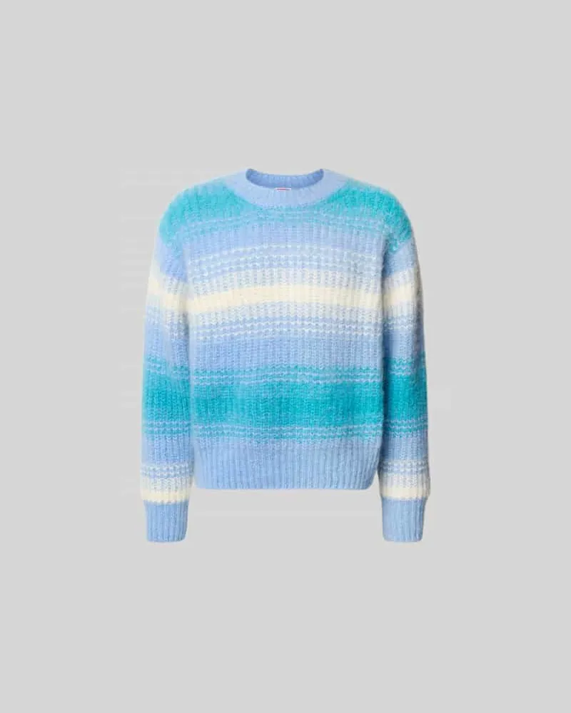 Kenzo Regular Fit Pullover aus Alpaka-Mix Hellblau
