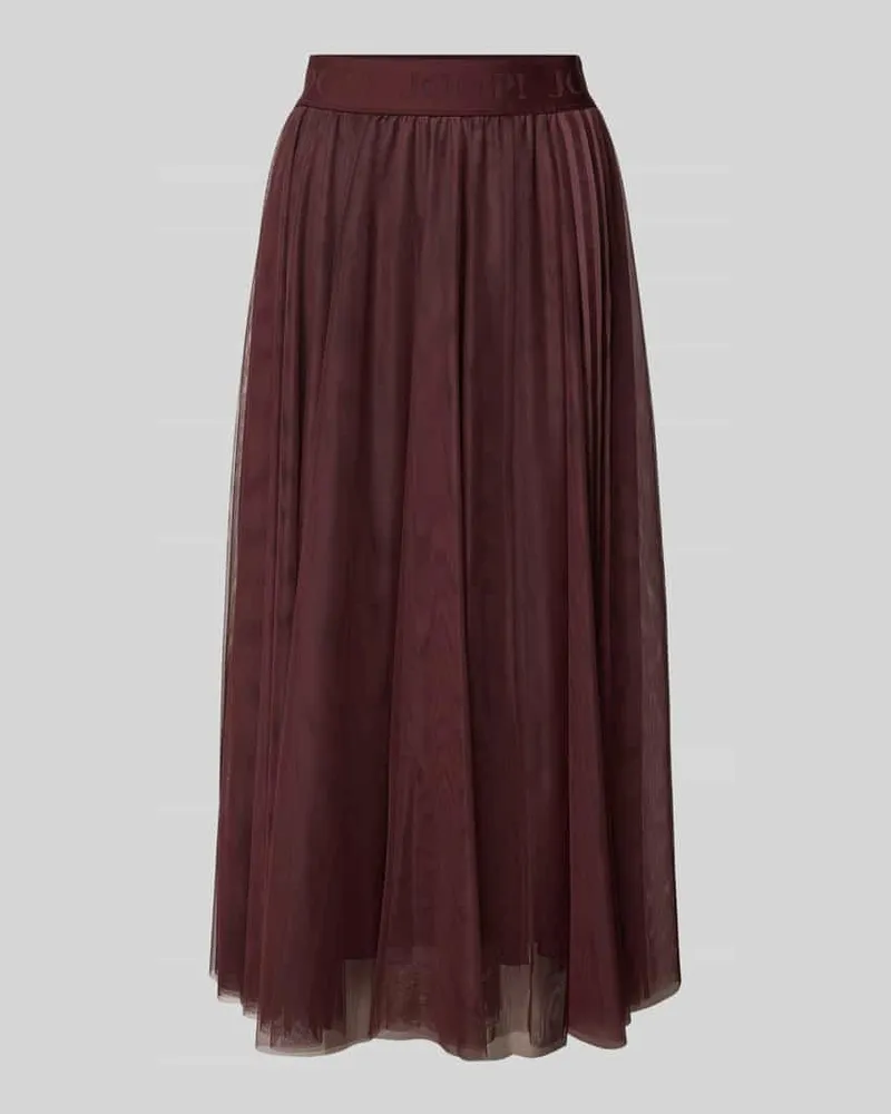 JOOP! Midirock mit Label-Bund Modell 'Fridi Bordeaux