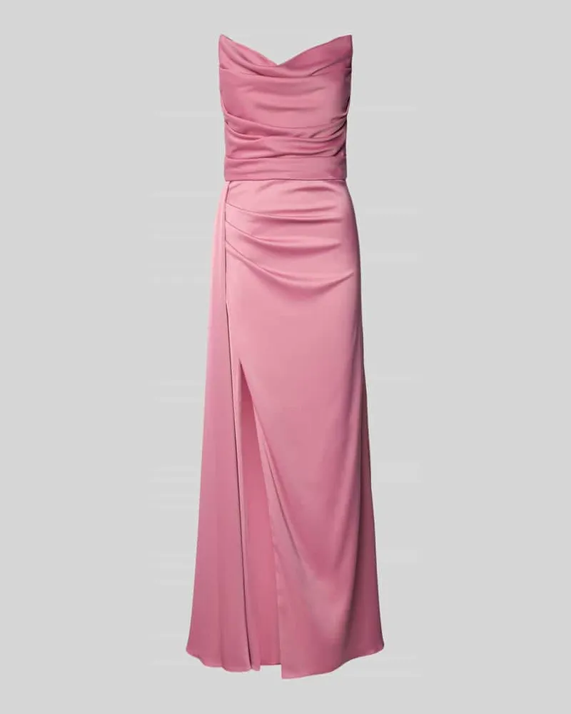 Vera Mont Abendkleid mit Wasserfall-Ausschnitt Rosa
