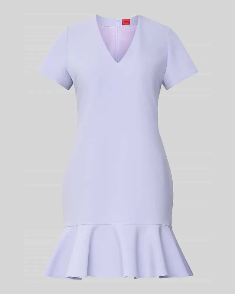 HUGO BOSS Tailliertes Etuikleid mit Viskose Anteil Modell 'KABILA Flieder