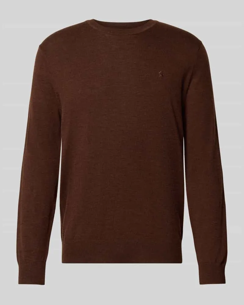 Ralph Lauren Strickpullover mit Label-Stitching Mittelbraun