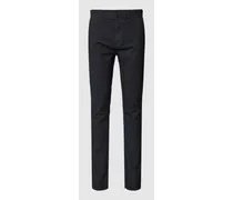 Slim Fit Chino mit Allover-Muster