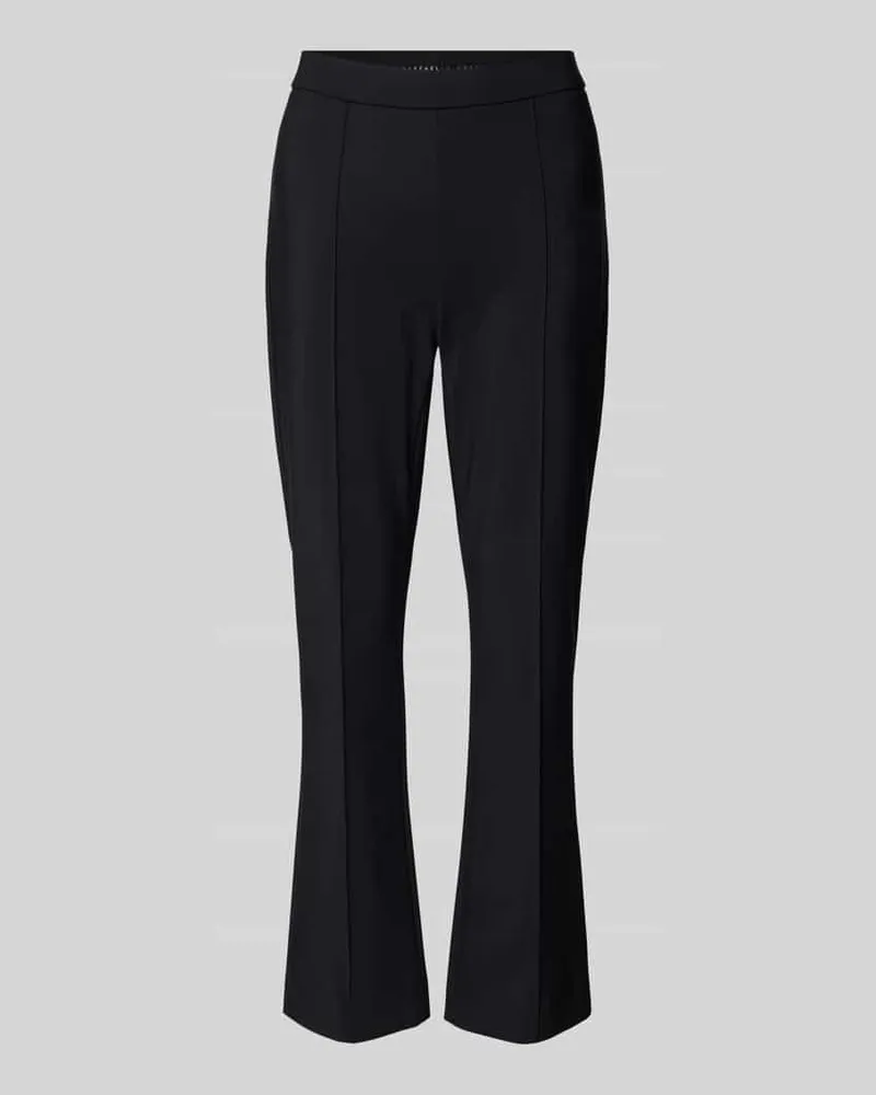 RAFFAELLO ROSSI  Flared Stoffhose mit verkürztem Schnitt Modell 'MACY Black