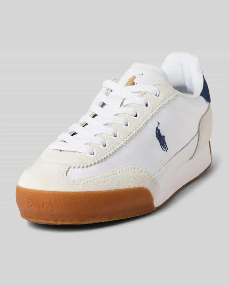 Ralph Lauren Sneaker mit Label-Stitching Weiss