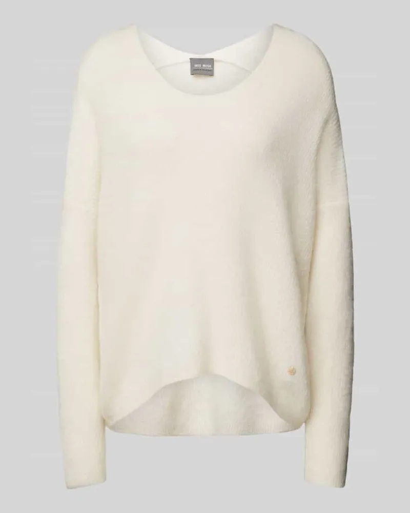 Mos Mosh Strickpullover mit V-Ausschnitt Modell 'THORA Ecru