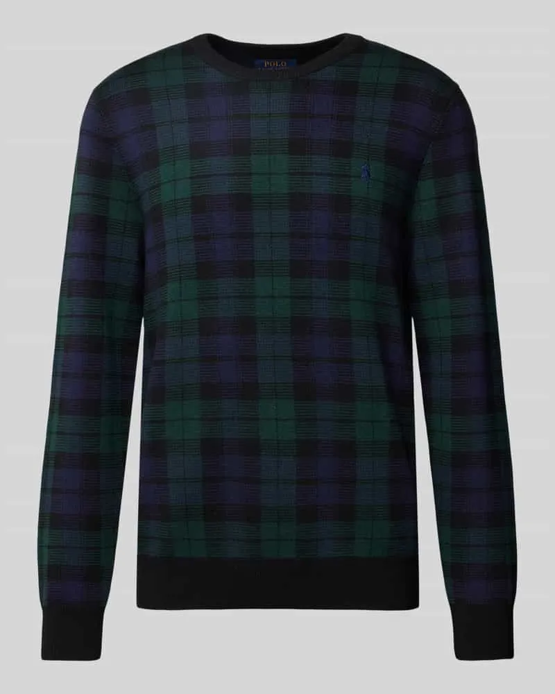 Ralph Lauren Strickpullover mit Rundhalsausschnitt Modell 'WATCH Black