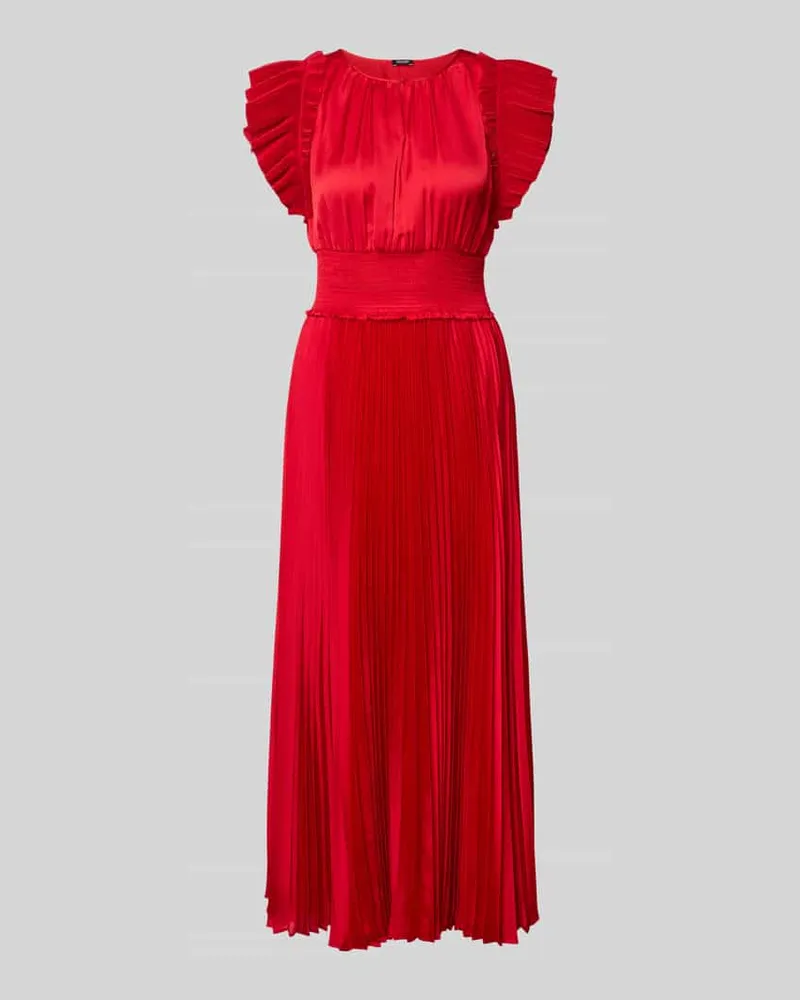 JOOP! Midikleid mit Plisseefalten Modell 'Dilia Rot