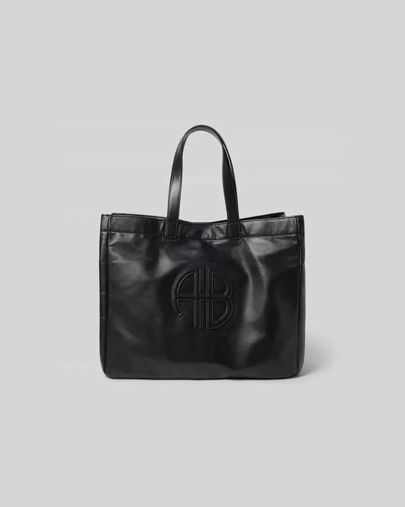 Anine Bing Tote Bag mit Label-Detail Black
