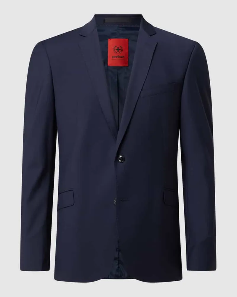 Strellson Slim Fit 2-Knopf-Sakko mit fallendem Revers 'Flex Cross Marine
