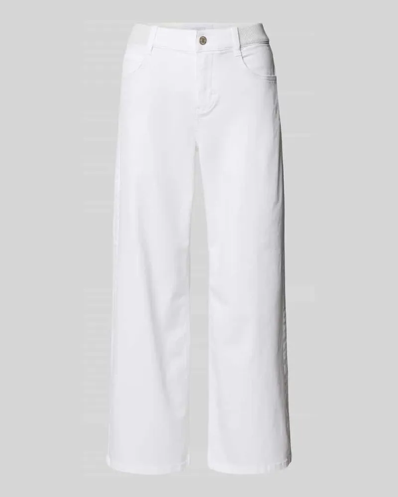 ANGELS  Caprijeans mit elastischem Bund Modell 'Linn Weiss