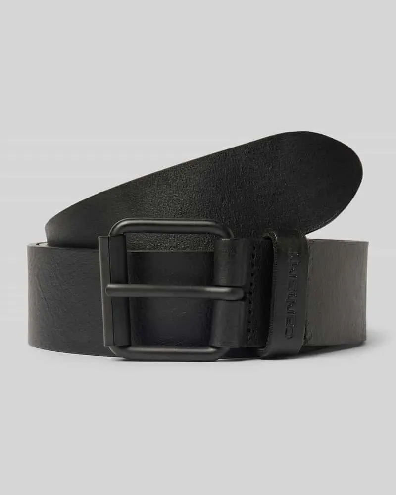 Carhartt WIP Ledergürtel mit Dornschließe Modell 'Script Black