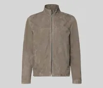 Regular Fit Lederjacke aus echtem Ziegenvelours Modell 'JIMMY-S