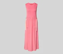 Maxikleid mit Kordelzug an der Taille