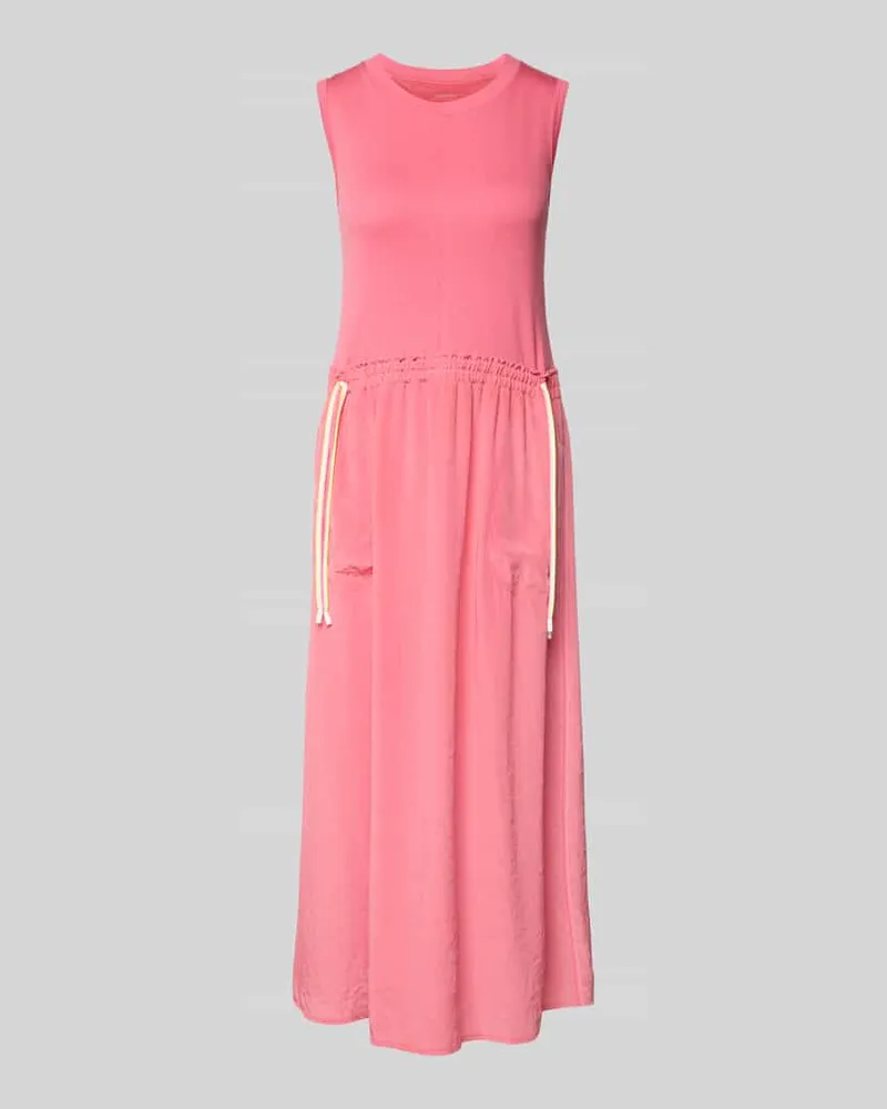 Marc Cain Maxikleid mit Kordelzug an der Taille Pink