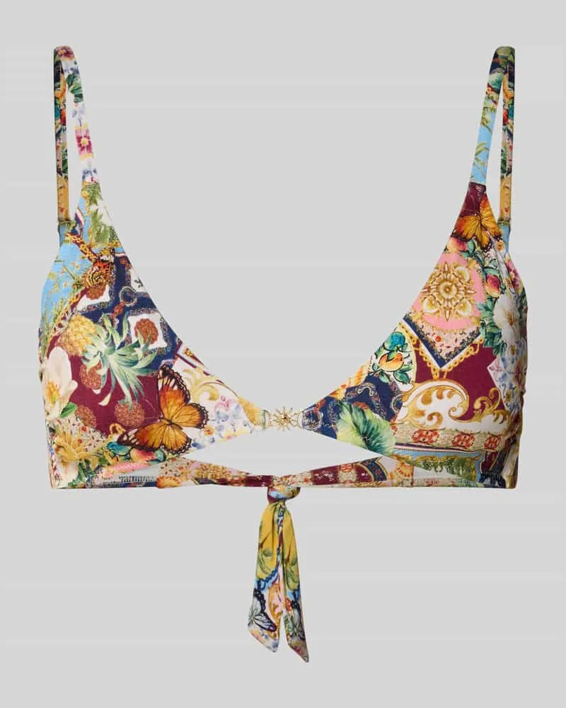 watercult Bikini-Oberteil mit rückseitiger Schnürung Beige