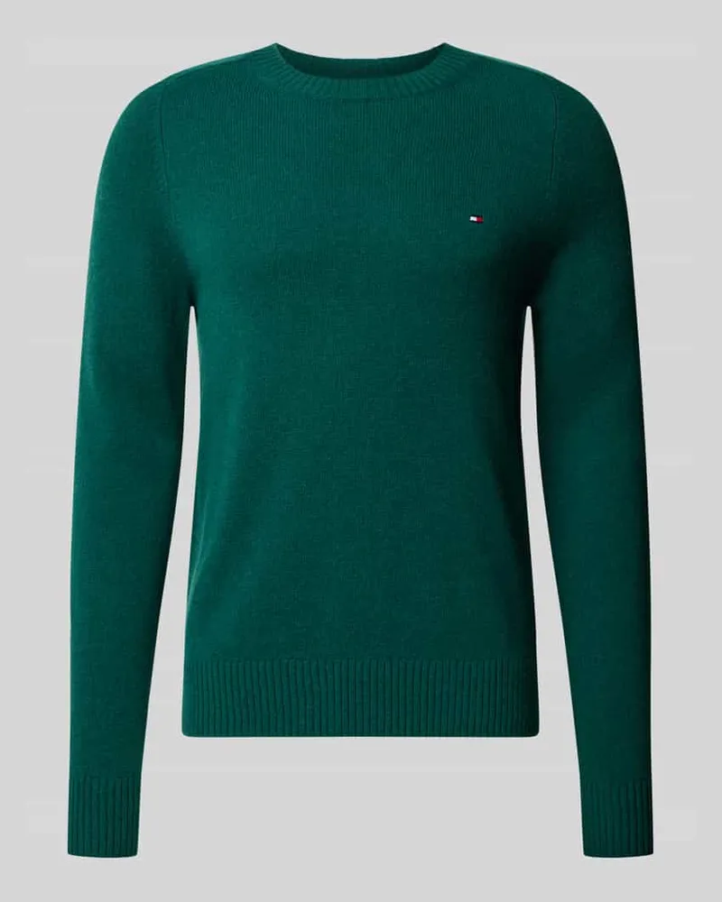 Tommy Hilfiger Regular Fit Pullover aus Lammwoll-Mix Bottle