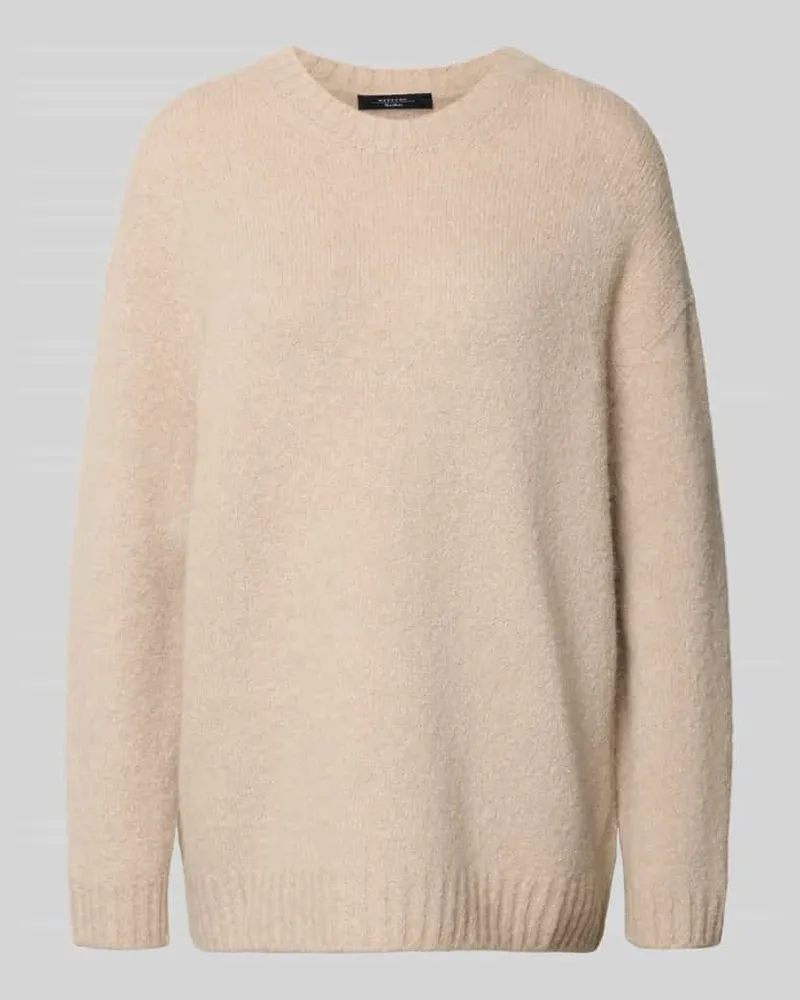 Max Mara Relaxed Fit Strickpullover aus Alpaka-Mix Modell 'PESCO Sand