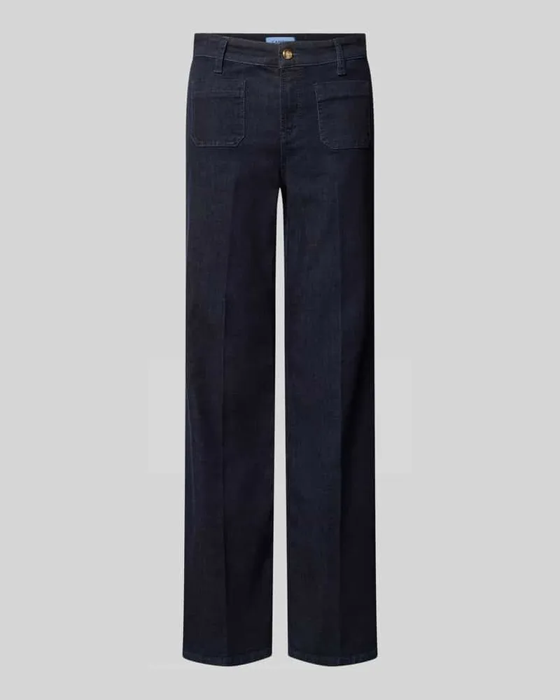 Cambio Wide Fit Jeans mit Fronttaschen Modell 'AMARA Dunkelblau