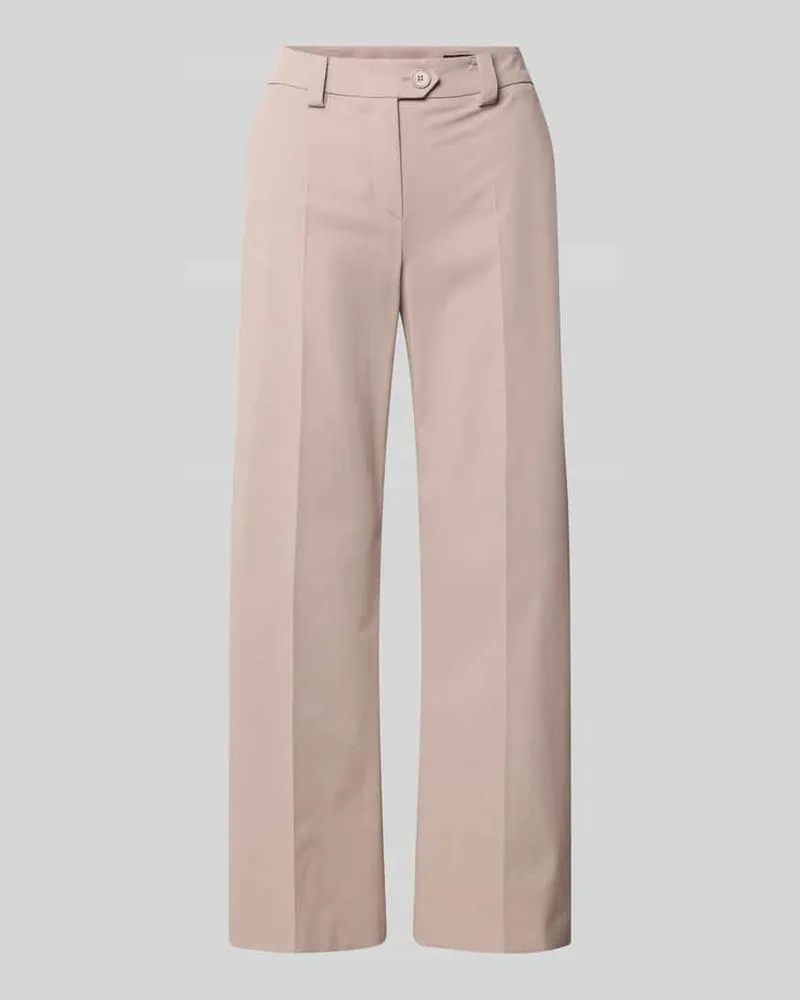 windsor. Slim Fit Hose mit Bügelfalten Altrosa