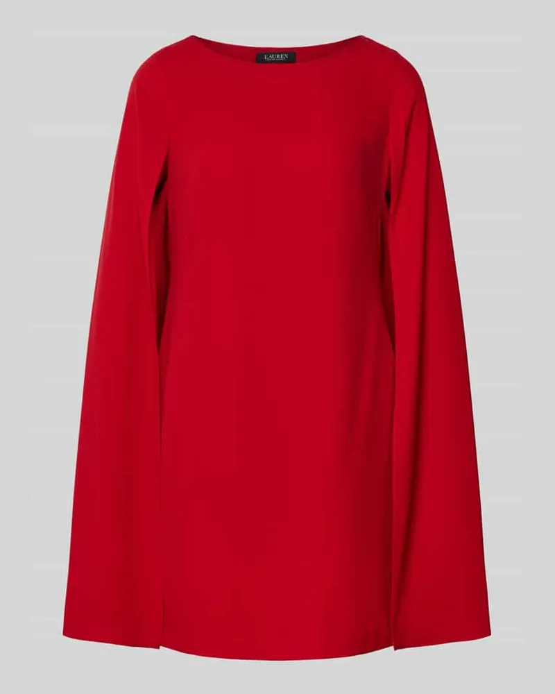 Ralph Lauren Cocktailkleid mit Rundhalsausschnitt Modell 'PETRA Rot