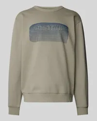 G-STAR RAW Sweatshirt mit Label-Print Hellgrau