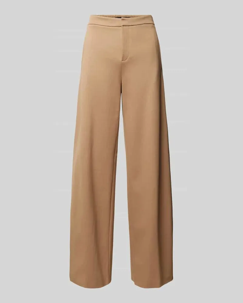 Drykorn Wide Leg Stoffhose mit Gesäßtaschen Modell 'FAE Camel