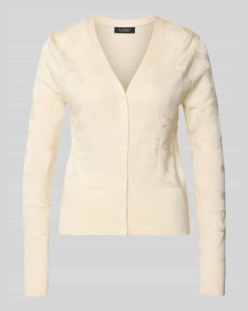 Ralph Lauren Strickjacke mit Knopfleiste Modell 'DENZEL Sand