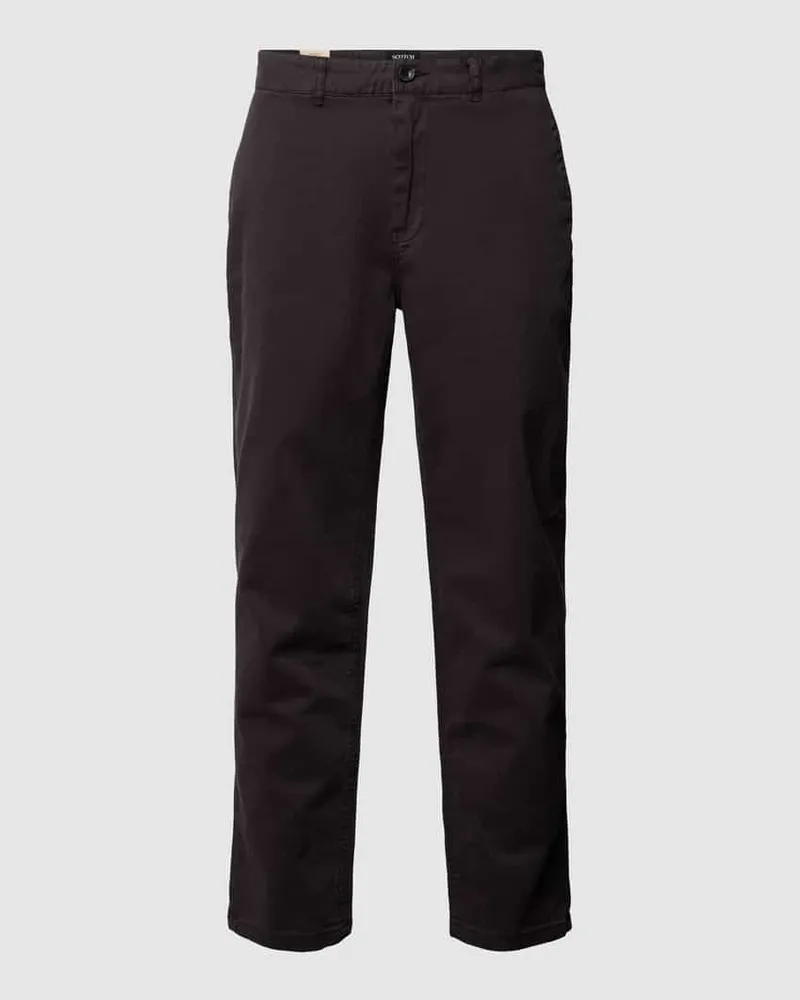 Scotch&Soda Chino im unifarbenen Design Modell 'Drift Anthrazit
