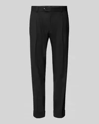 JOOP! Regular Fit Bundfaltenhose mit Eingrifftaschen Black