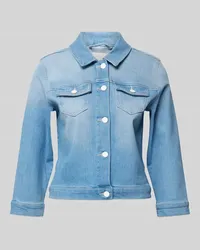 COMMA Jeansjacke mit aufgesetzten Brustpattentaschen Jeansblau