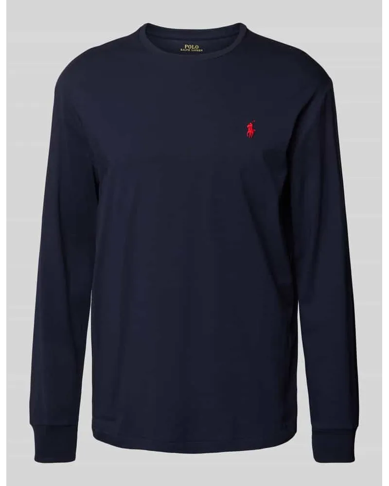 Ralph Lauren Longsleeve mit Label-Stitching Marine