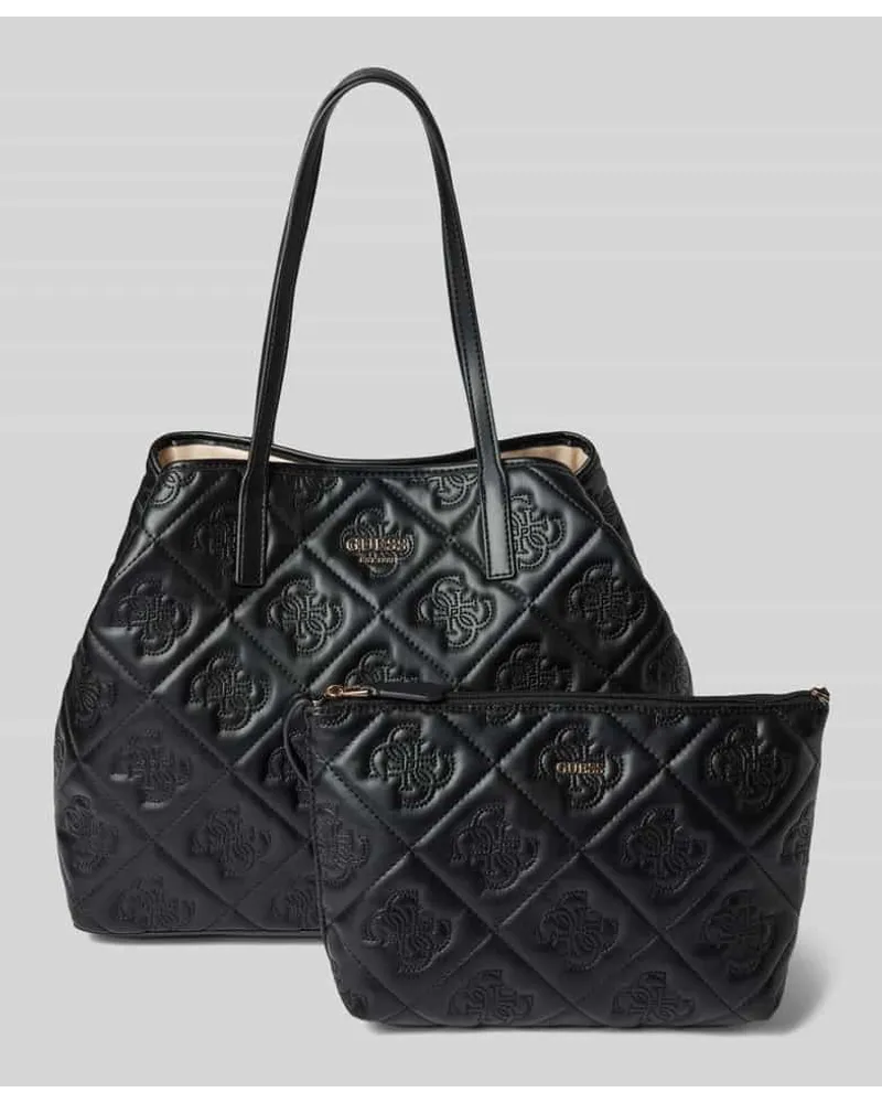 Guess Handtasche mit Steppnähten Modell 'VIKKY II Black