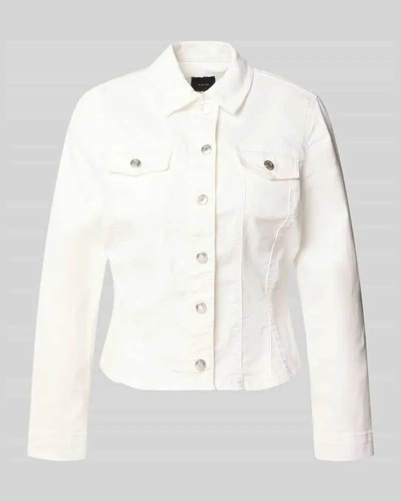 ZERO Jacke mit Knopfleiste und Brusttaschen Offwhite