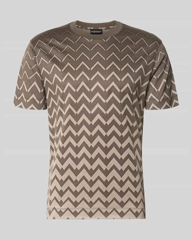 Emporio Armani T-Shirt mit Rundhalsausschnitt Beige