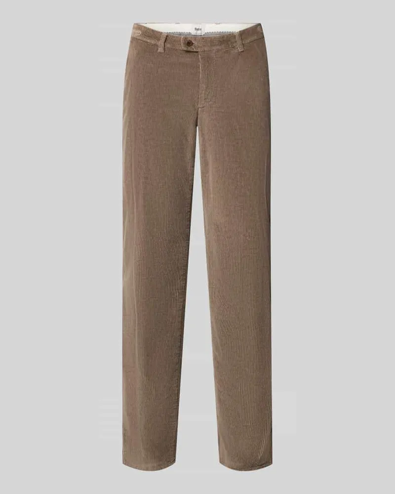 Brax Modern Fit Cordhose aus Baumwoll-Mix Modell 'Fabio Beige