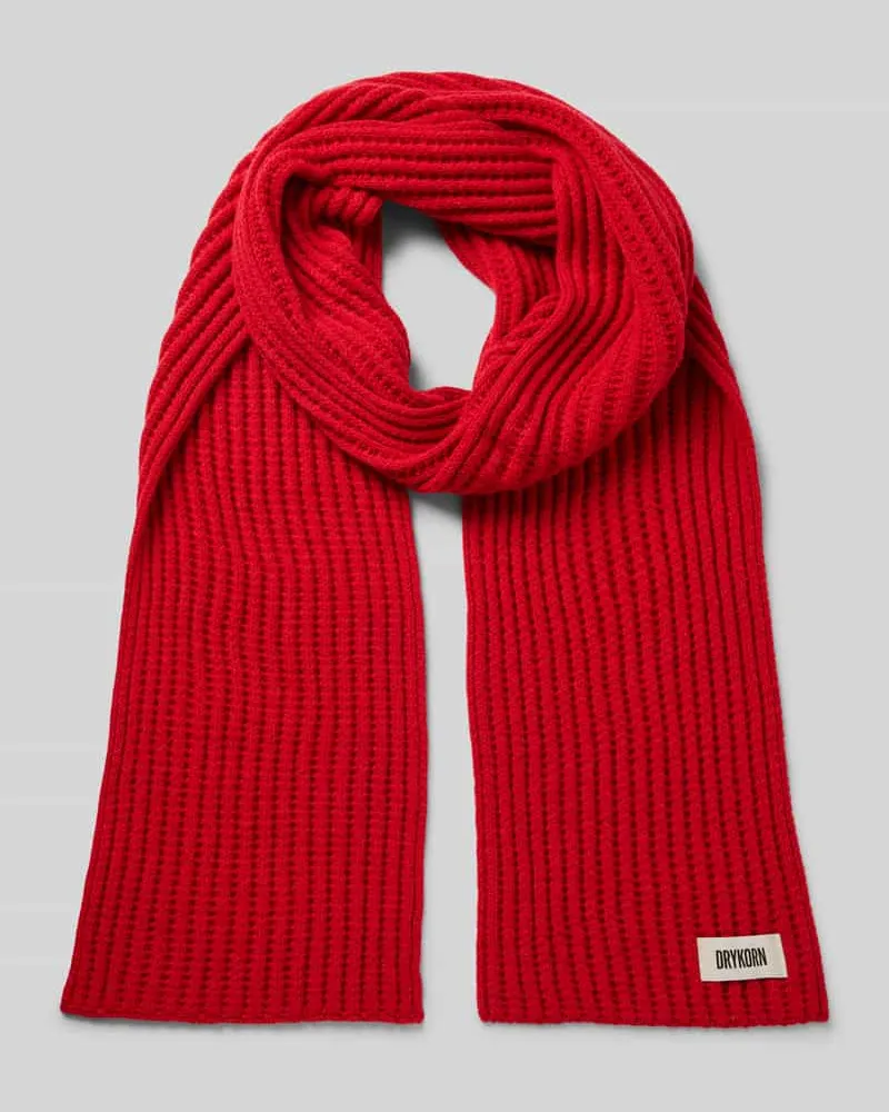 Drykorn Schal mit Label-Detail Modell 'NUMAS Rot
