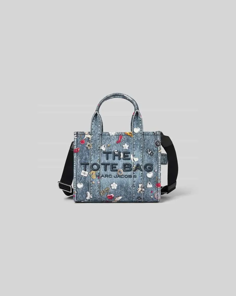 Marc Jacobs Tote Bag in Denim-Optik Jeansblau