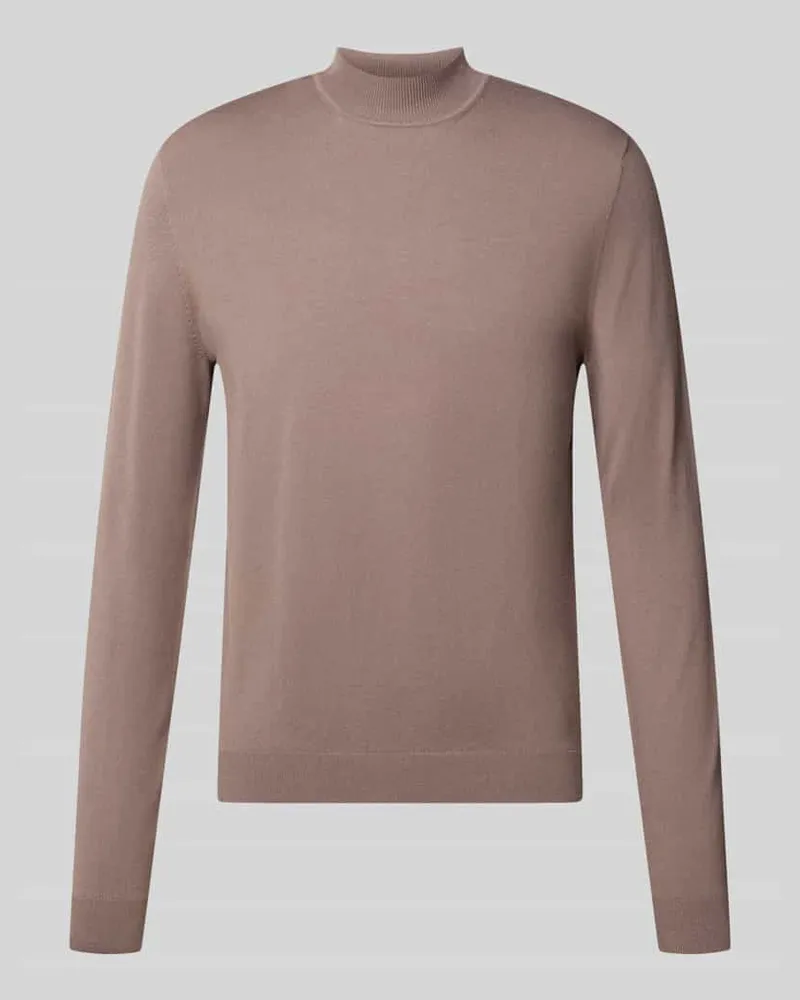 HUGO BOSS Regular Fit Pullover aus Viskose-Mix Modell 'San Marc-CV Hellrot