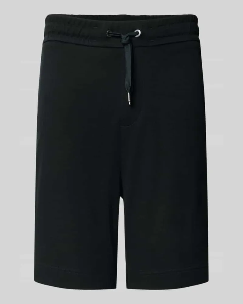 HUGO BOSS Regular Fit Bermudas aus reiner Baumwolle Black