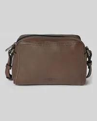 Liebeskind Handtasche aus Leder mit Label-Detail Modell 'CHUDY Dunkelbraun