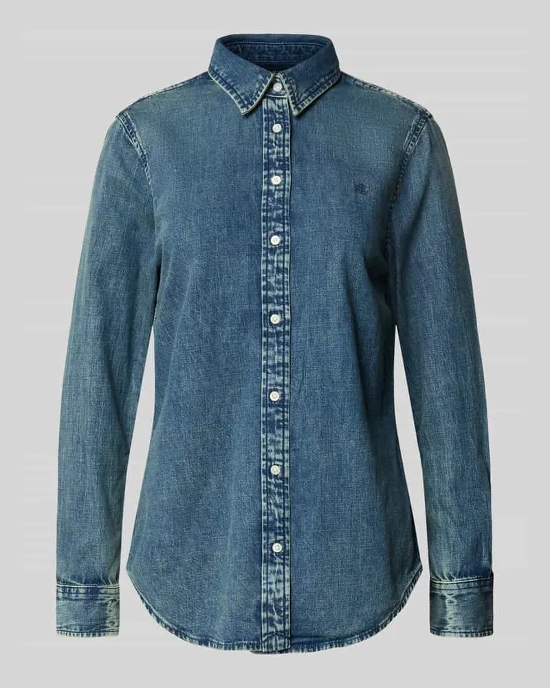 Ralph Lauren Hemdbluse in Denim-Optik Jeansblau