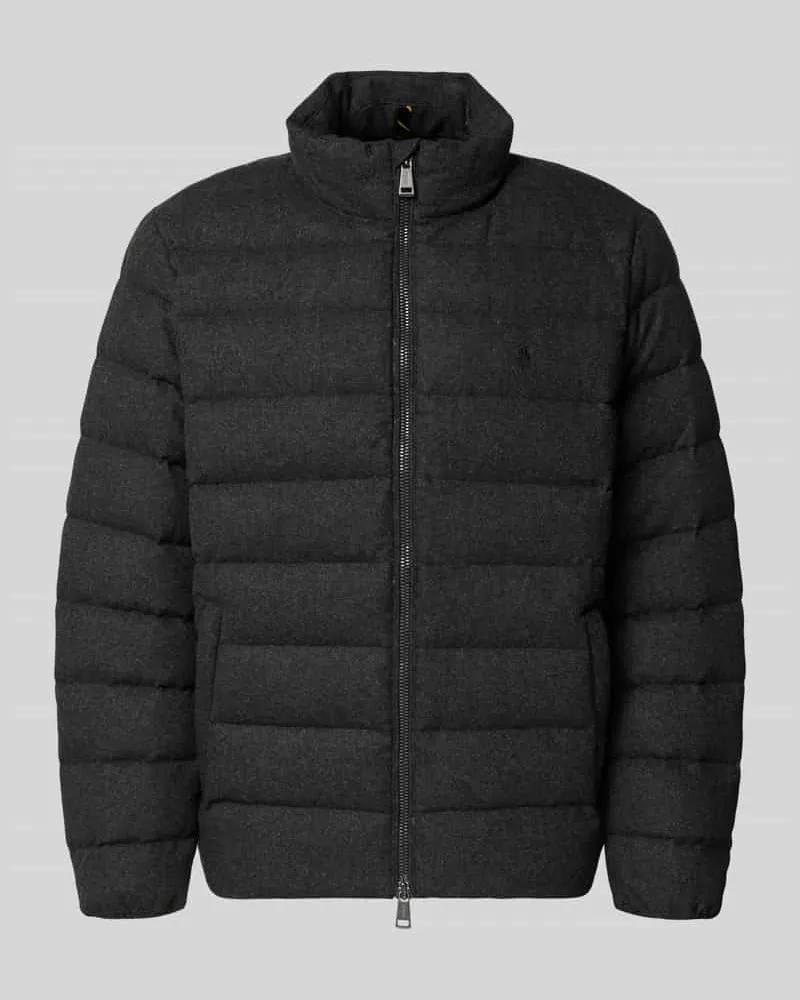 Ralph Lauren Daunenjacke mit Zweiwege-Reißverschluss Dunkelgrau