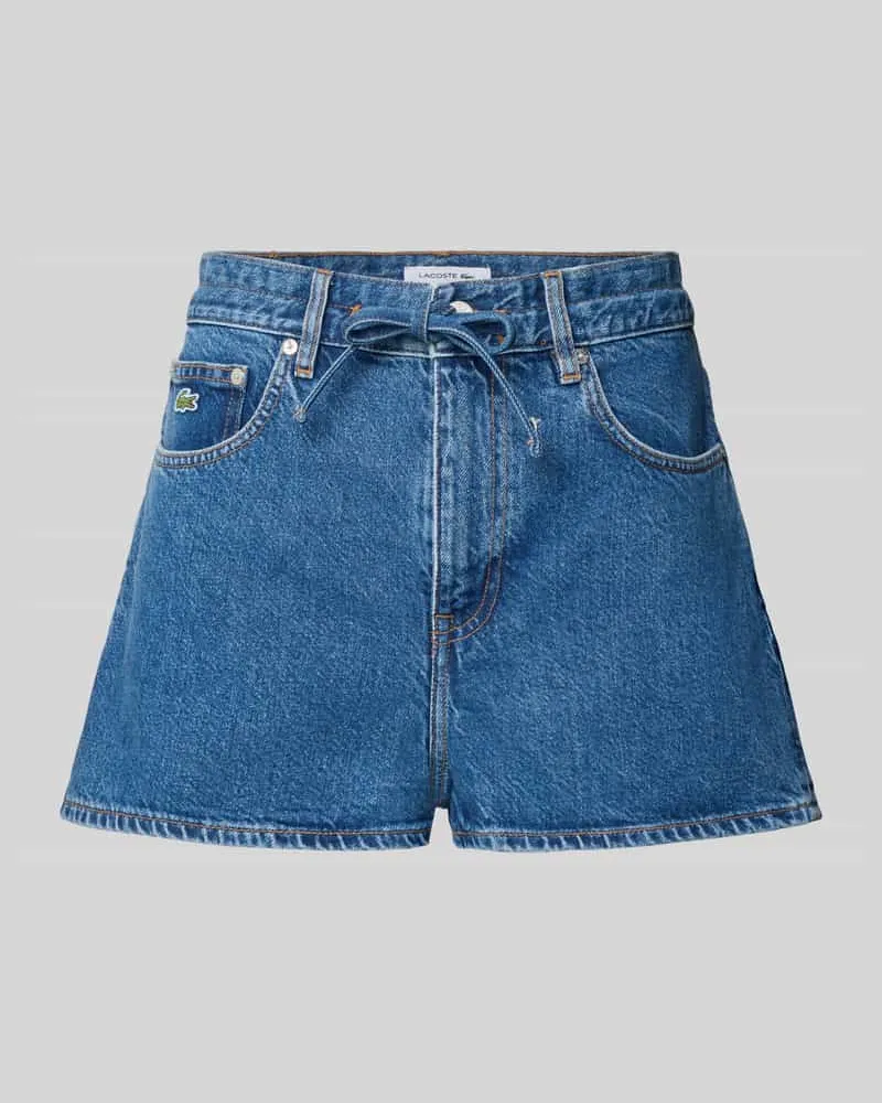 Lacoste Regular Fit Jeansshorts aus reiner Baumwolle Jeansblau