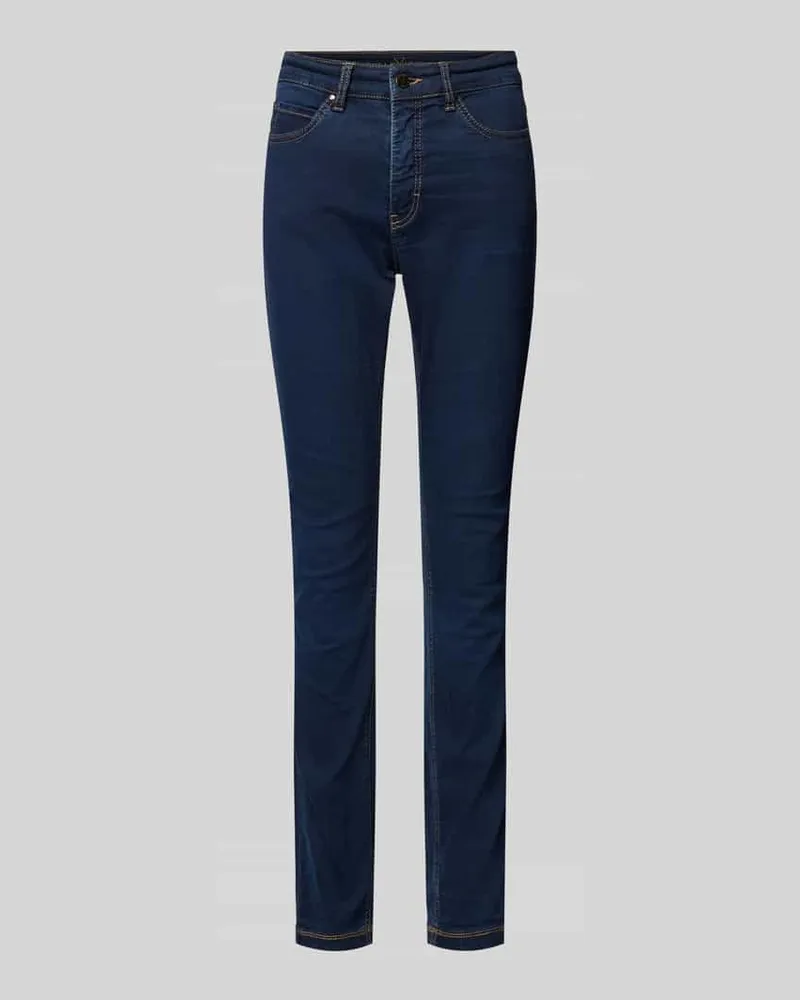 MAC Jeans Skinny Fit Jeans mit Kontrastnähten Modell 'DREAM Marine